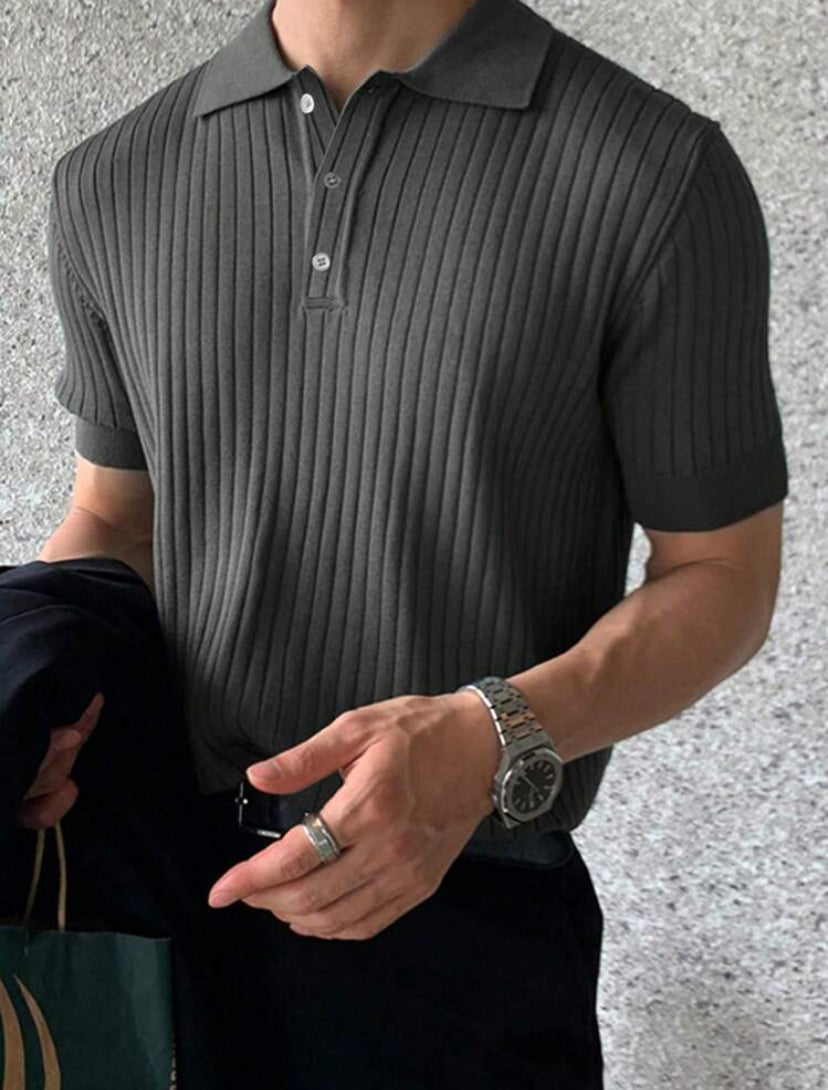 Camiseta Polo canelada