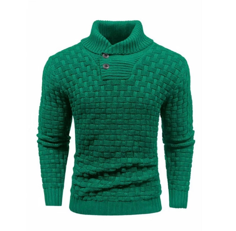 Suéter Em Tricot Gola Alta