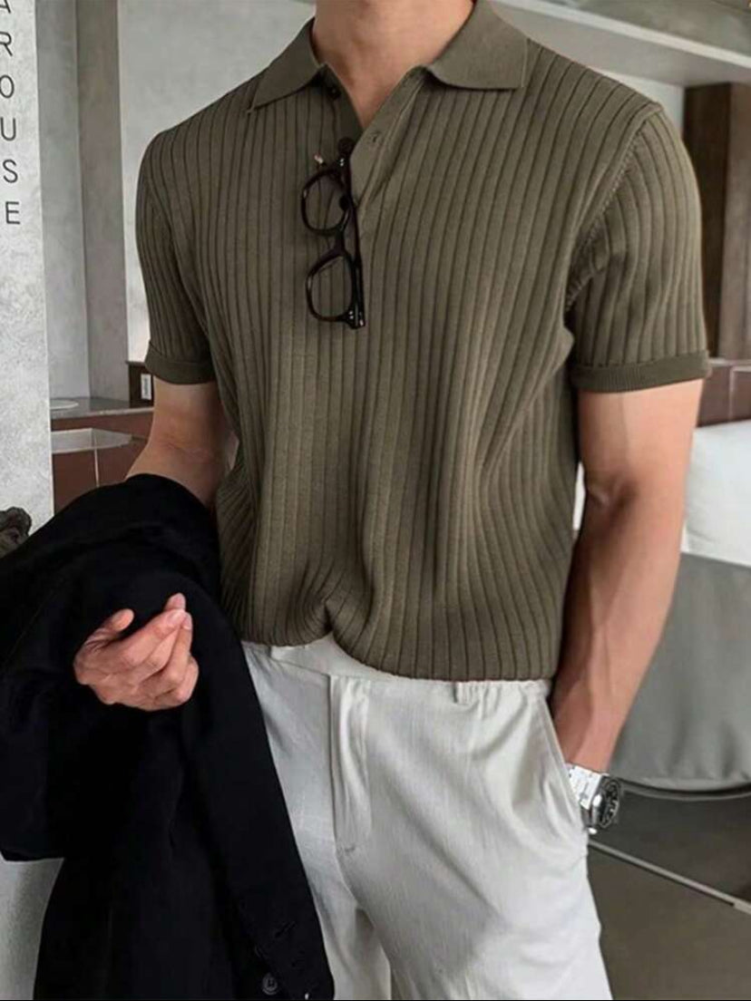 Camiseta Polo canelada