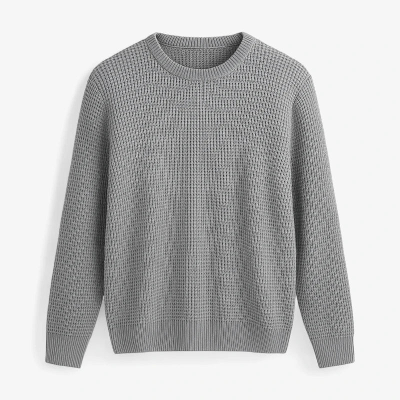 Suéter de malha waffle