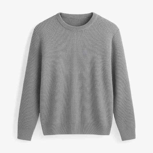 Suéter de malha waffle